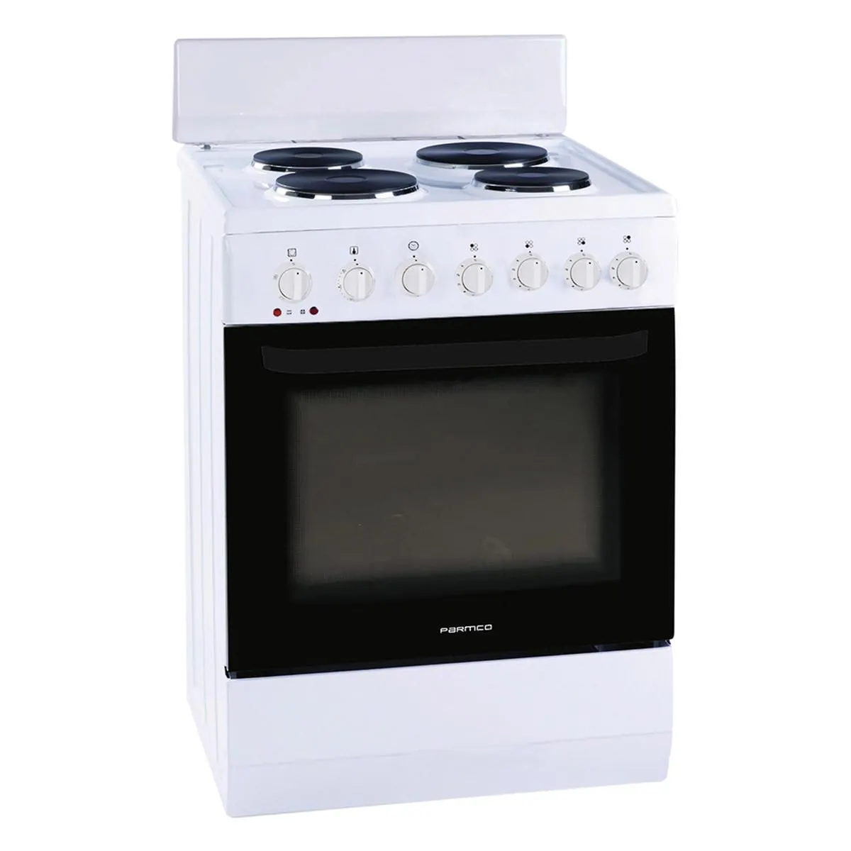 Parmco 60 White Solid Plate Electric Freestanding Cooker
