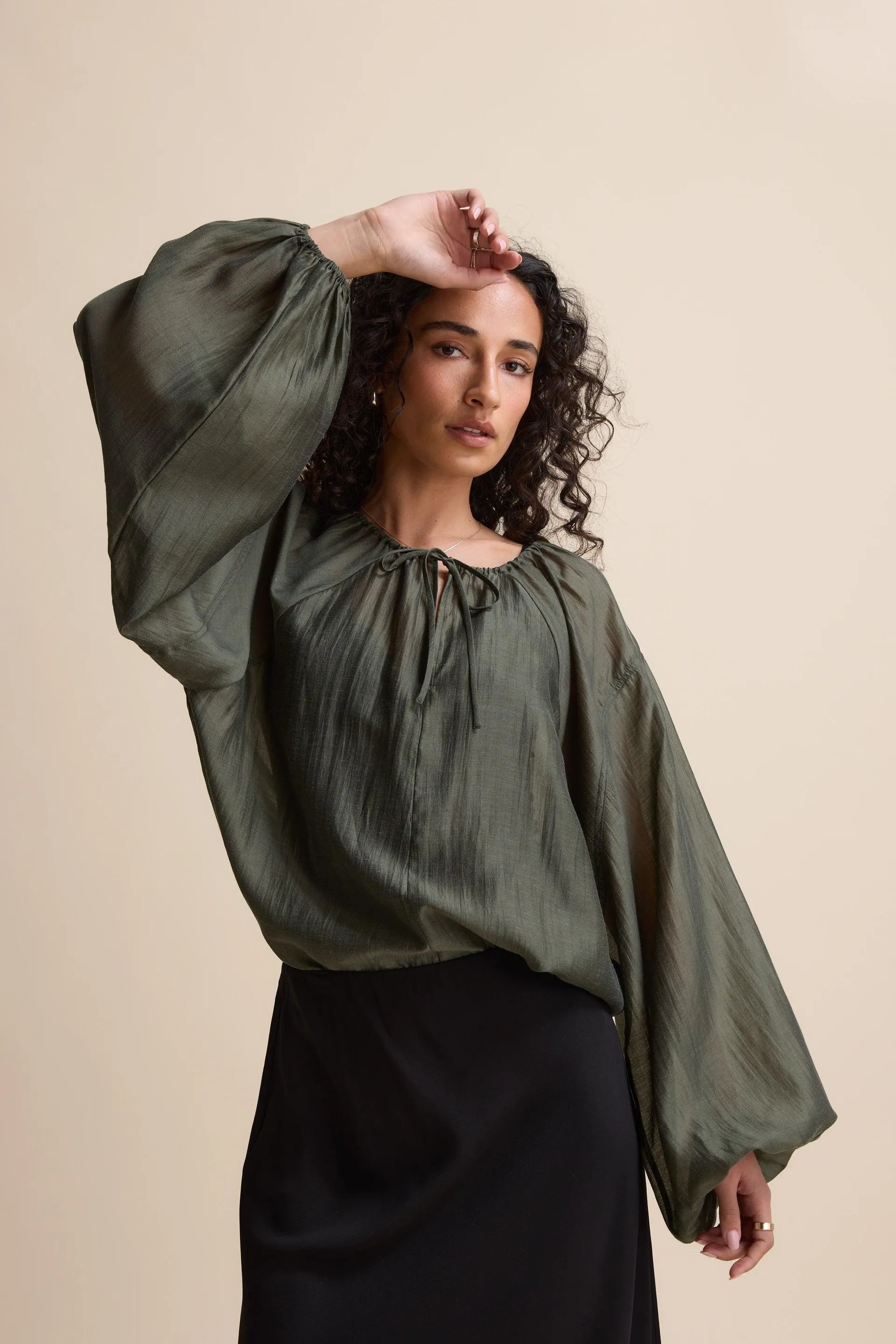 Abigail Tie Neck Blouse