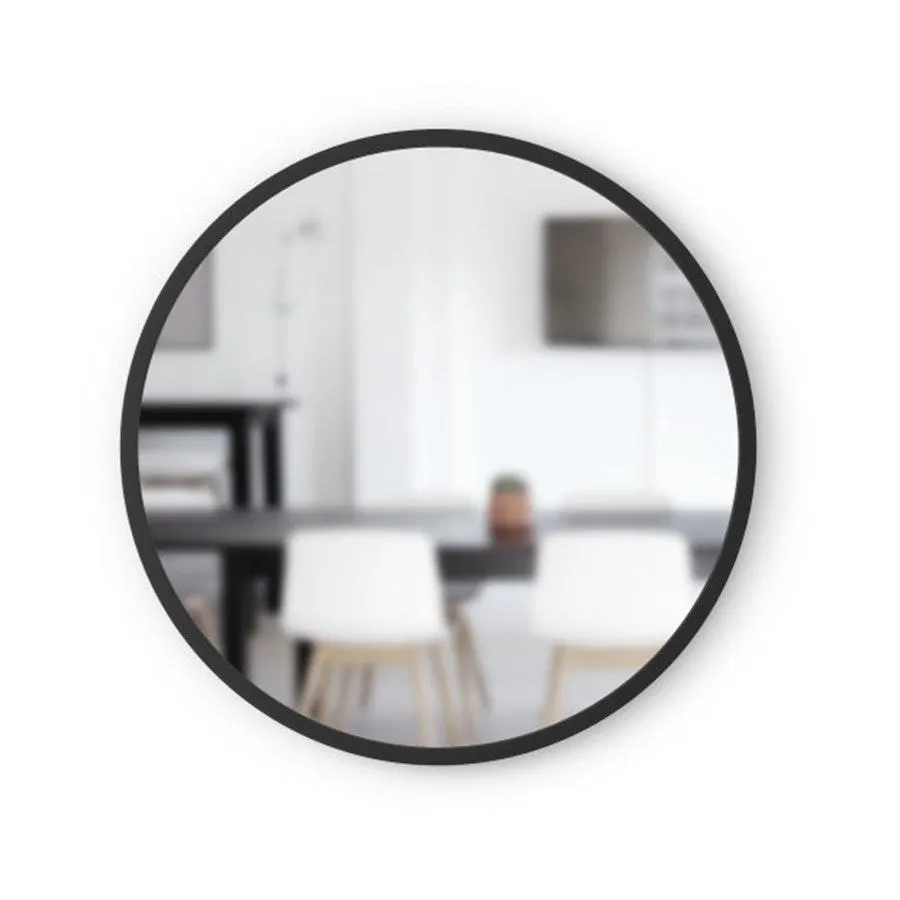 Umbra Hub Circular Wall Mirror (61cm) Black