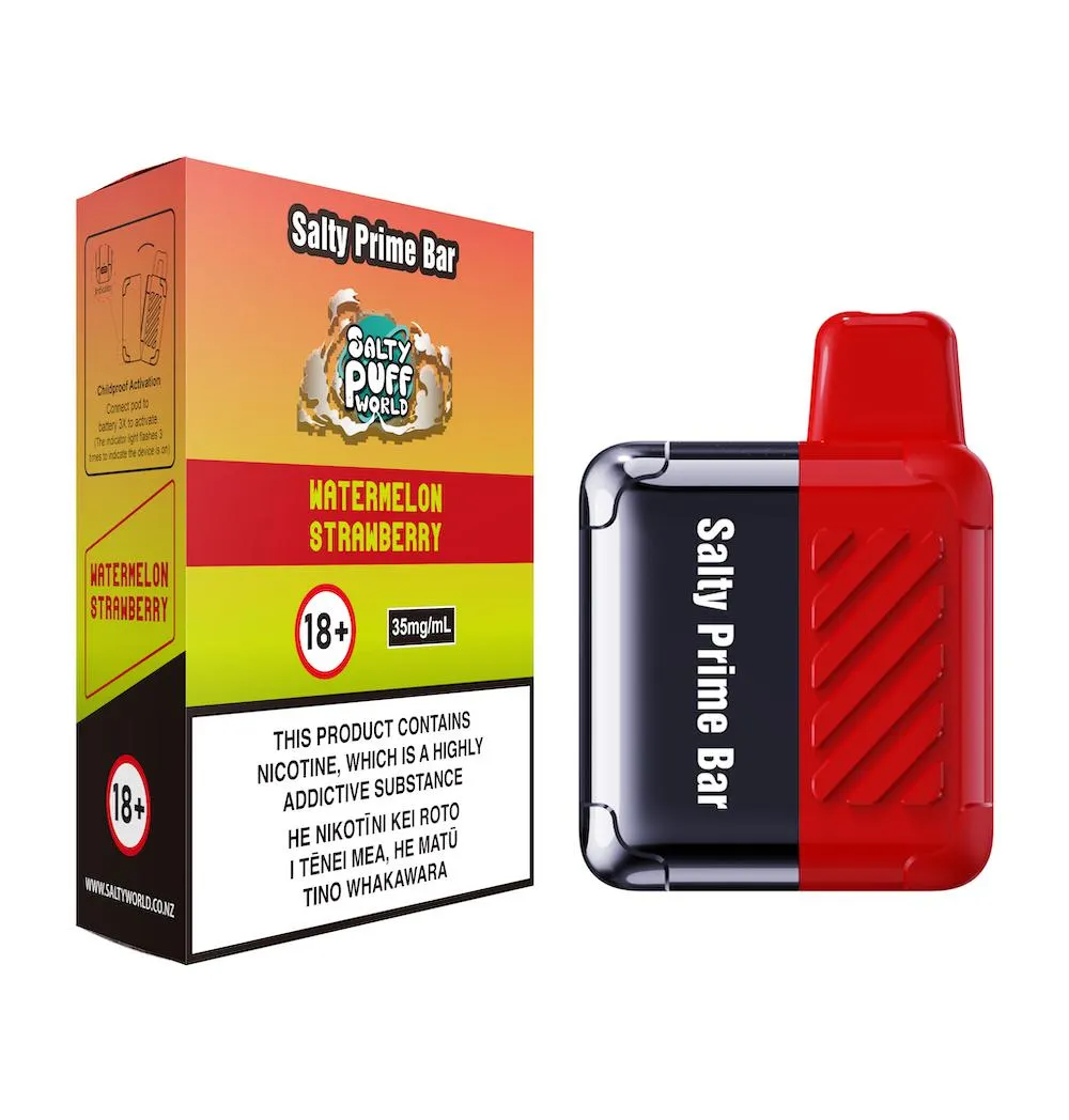 Salty Prime Bar Kit Watermelon Strawberry Disposable Vape