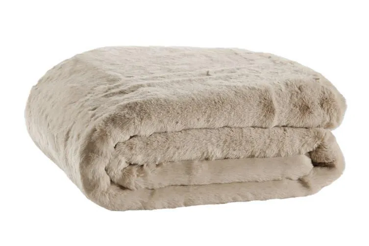 Matt Blatt Delmar Faux Fur Throw (Mocha, 180cm x 200cm)
