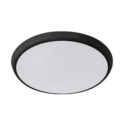 Solar 16W Cct Ip65 Black 20Cm Led Ceiling Light