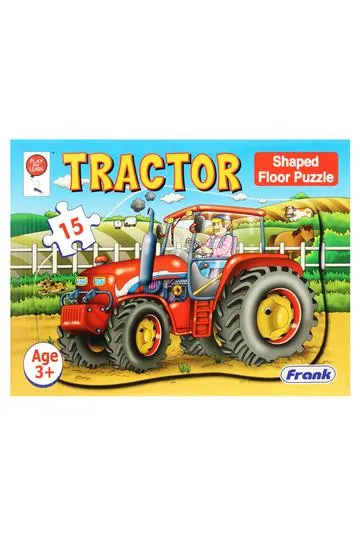 Frank Tractor Shaped Floor Jigsaw Puzzle 15 Piece