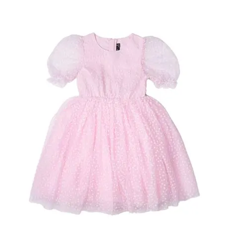 Rock Your Kid Pink Polka Dot S/S Party Dress