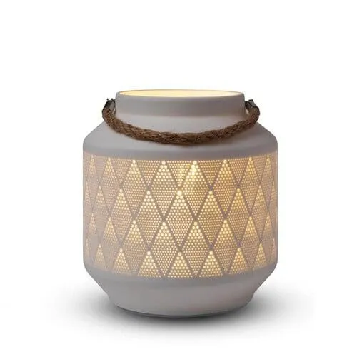 Table Lamp H:190mm, W:184mm, D:184mm White