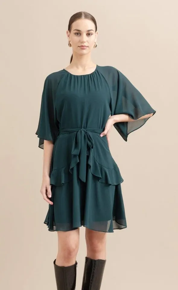Chiffon Ruffle Skater Dress