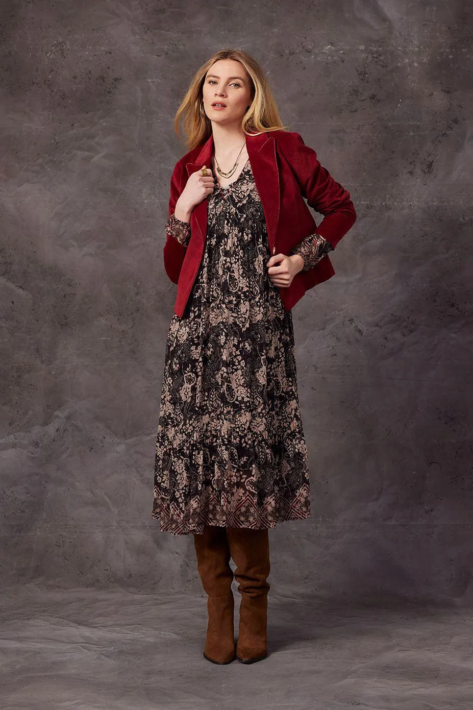 Edith Jacket | Cranberry