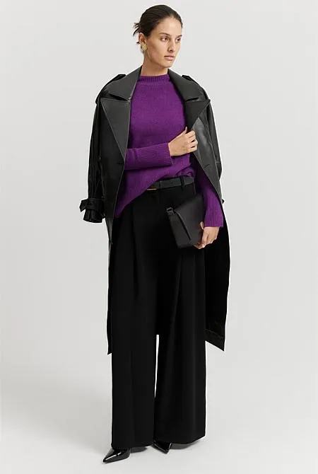 Australian Merino Wool Rib Detail Pullover