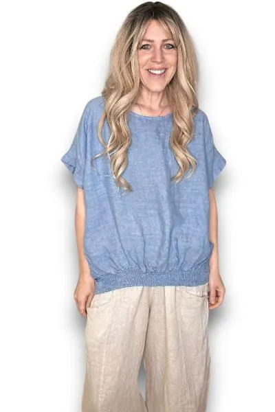 Split Back River Tee Petrol