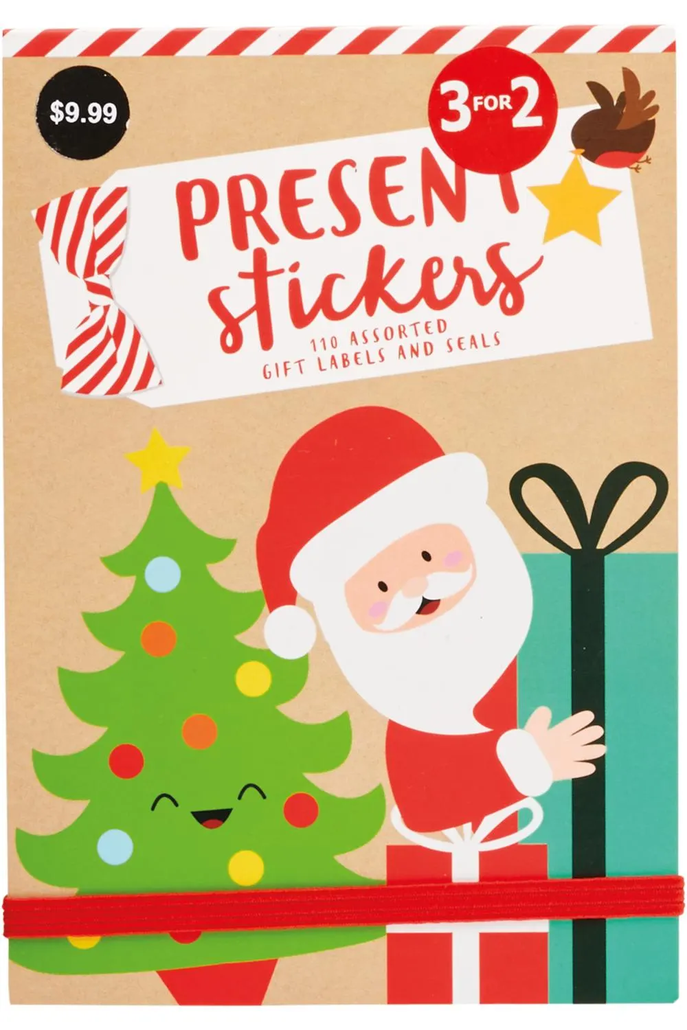 WHSmith Christmas Gift Labels Booklet Pack of 110
