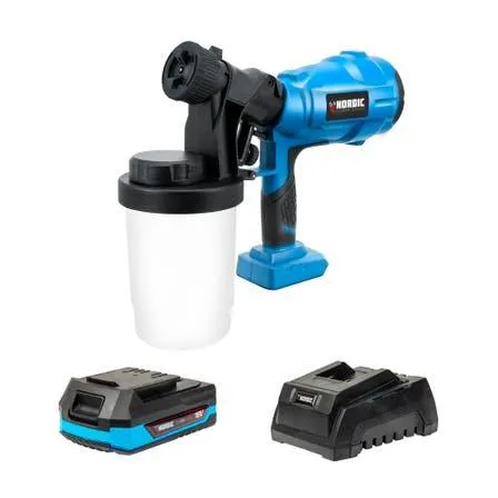 18v Li-ion Cordless Paint Spray Gun Combo Kit 2AH