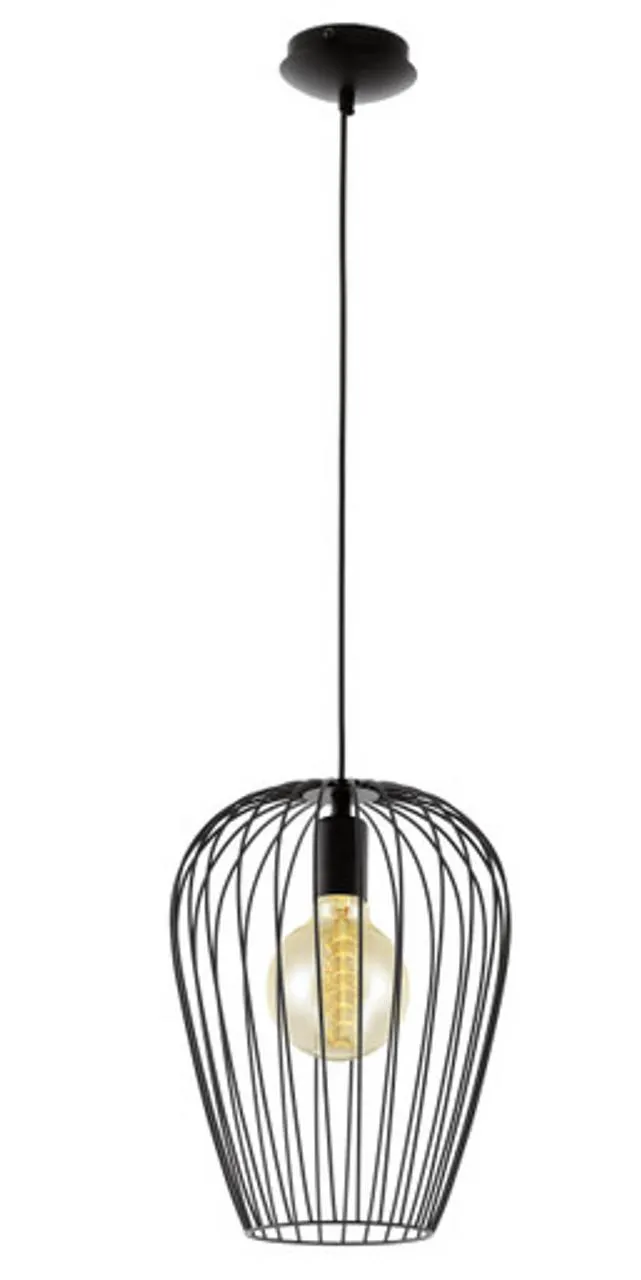 Newtown Black 1 Light 275mm Pendant