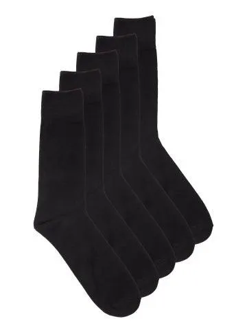 Men's Favourties 5 Pack Business Sock in Black