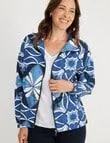 Line 7 Printed Vision Shower Proof Jacket, Navy