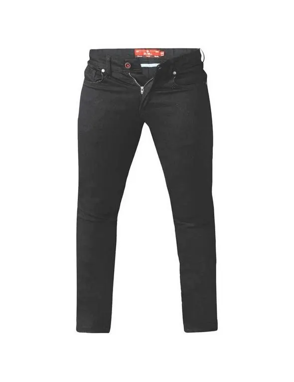 Duke Mens Claude Slim Fit Stretch Jeans