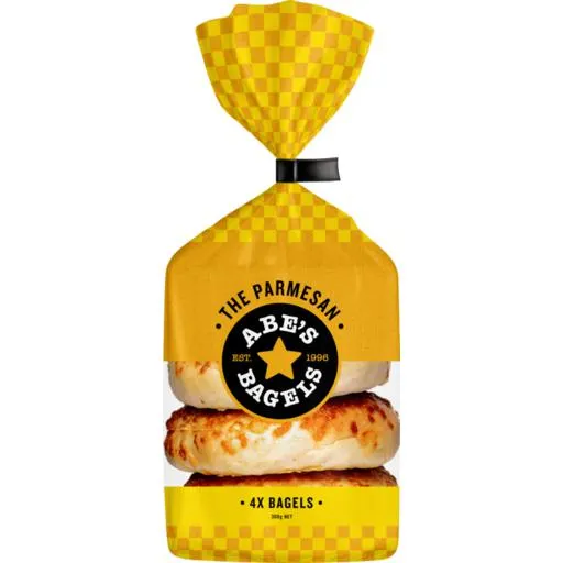 Abes Bagels Parmesan 4 Pack