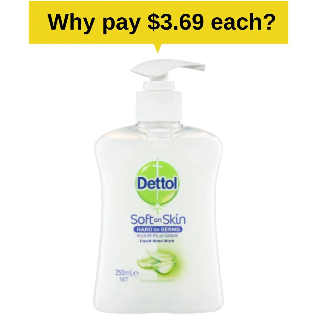 Dettol Soft On Skin Hand Wash Aloe 250ml
