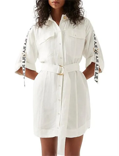 Signal Logo Shirt Mini Dress