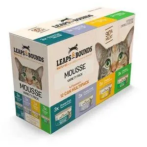 Leaps & Bounds Cat Mousse Variety Pack 85gx12
