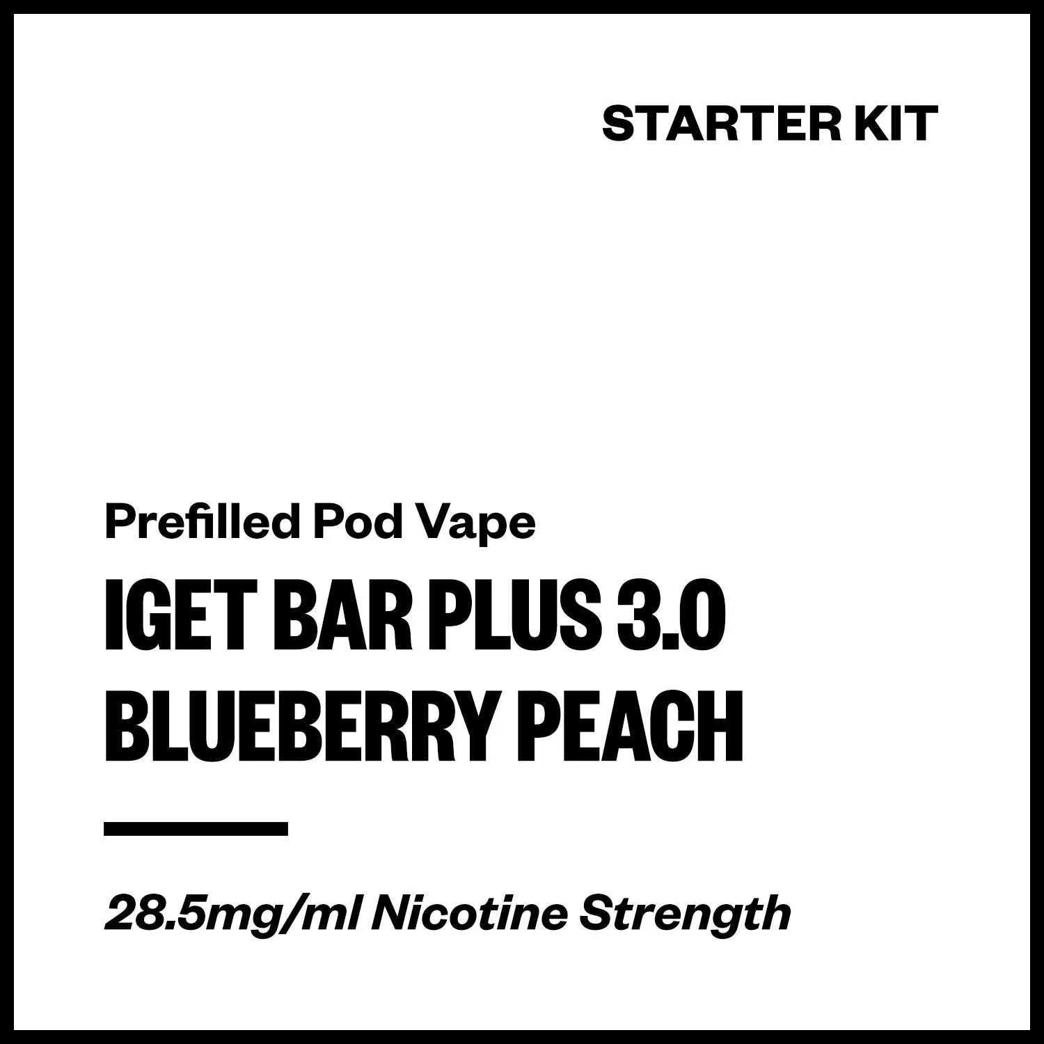 IGET Bar Plus 3.0 - Blueberry Peach (Starter Kit)