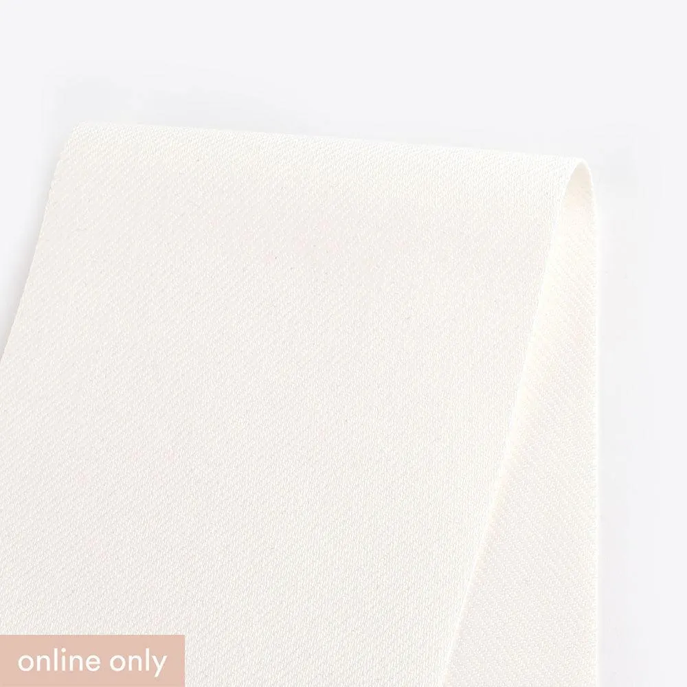 Heavyweight Stretch Cotton Drill - Ivory