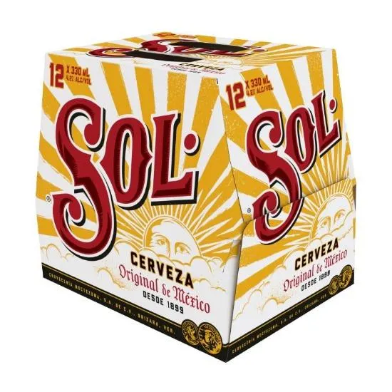 SOL Cerveza Original de México Bottles 12x330ml