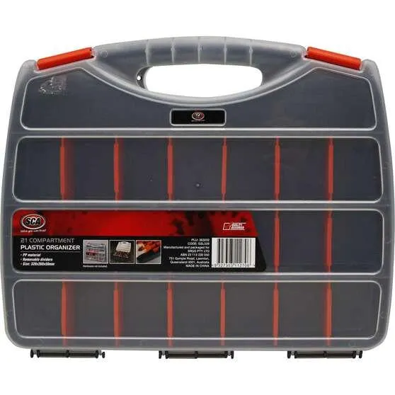 SCA Plastic Organiser 21 Compartment