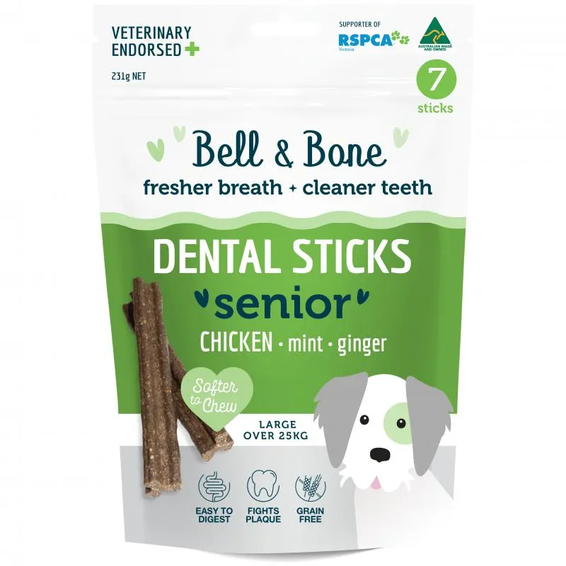 Bell & Bone Chicken Senior Dental Stick Dog Treats