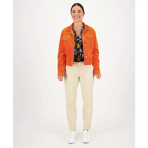Widewale Cord Denim Jacket Fanta