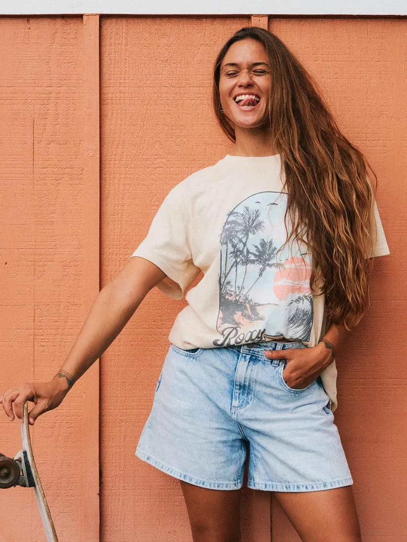 WOMENS MORNING SPLEND DENIM SHORTS