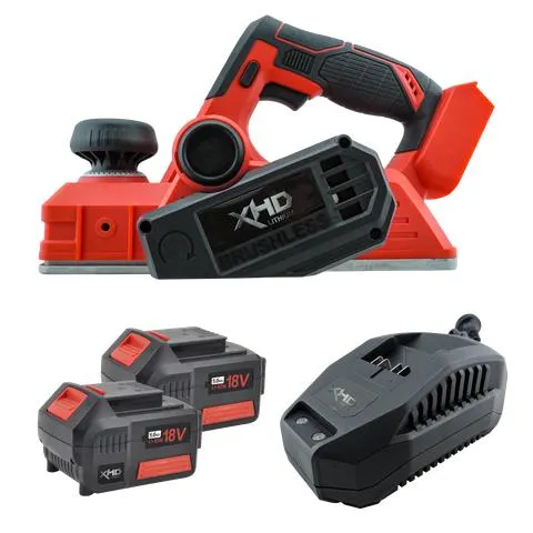XHD Lithium Cordless Planer Brushless 18V 2x 5Ah Kit