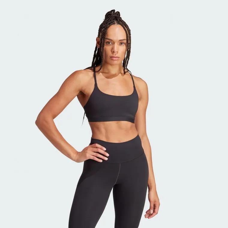 Adidas Womens All Me Low Support Sports Bra Black