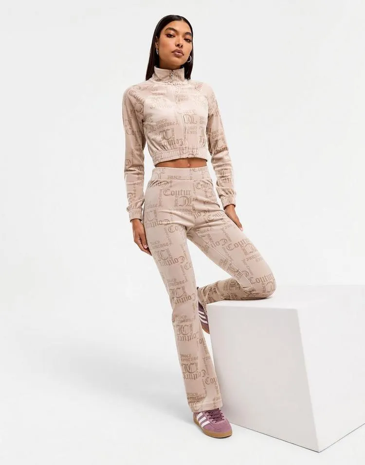 JUICY COUTURE Velour Diamante Flare Joggers