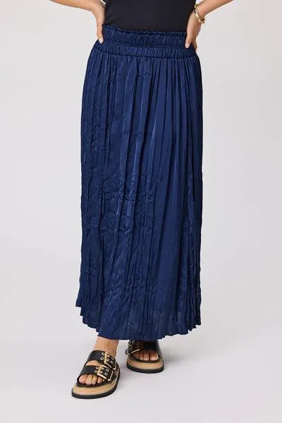 Gloss The Label Rebecca Maxi Skirt Navy