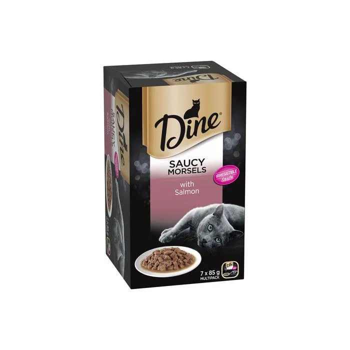 Dine Daily Saucy Morsels With Salmon Cat Food 85g 7 Pack