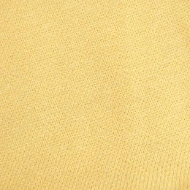Low Pill Tracksuiting Fabric, Lemon- Width 160cm