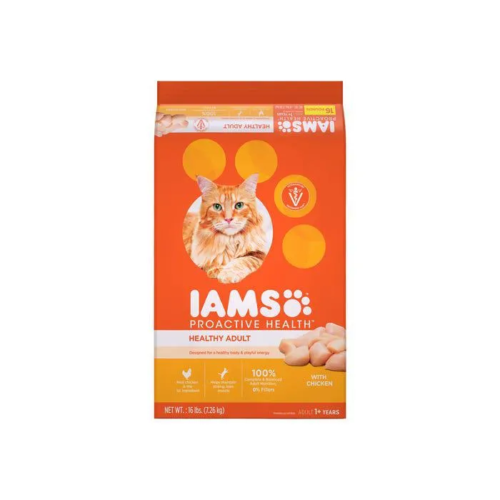 Iams Proactive Health Adult Cat Food Chicken 7.26kg