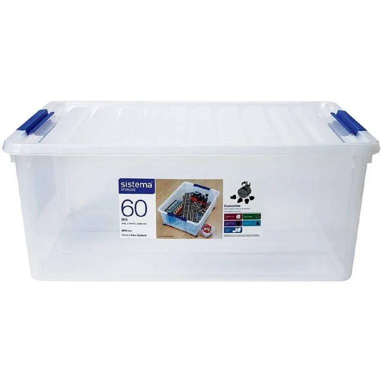 Sistema Storage Organiser Clear 60L