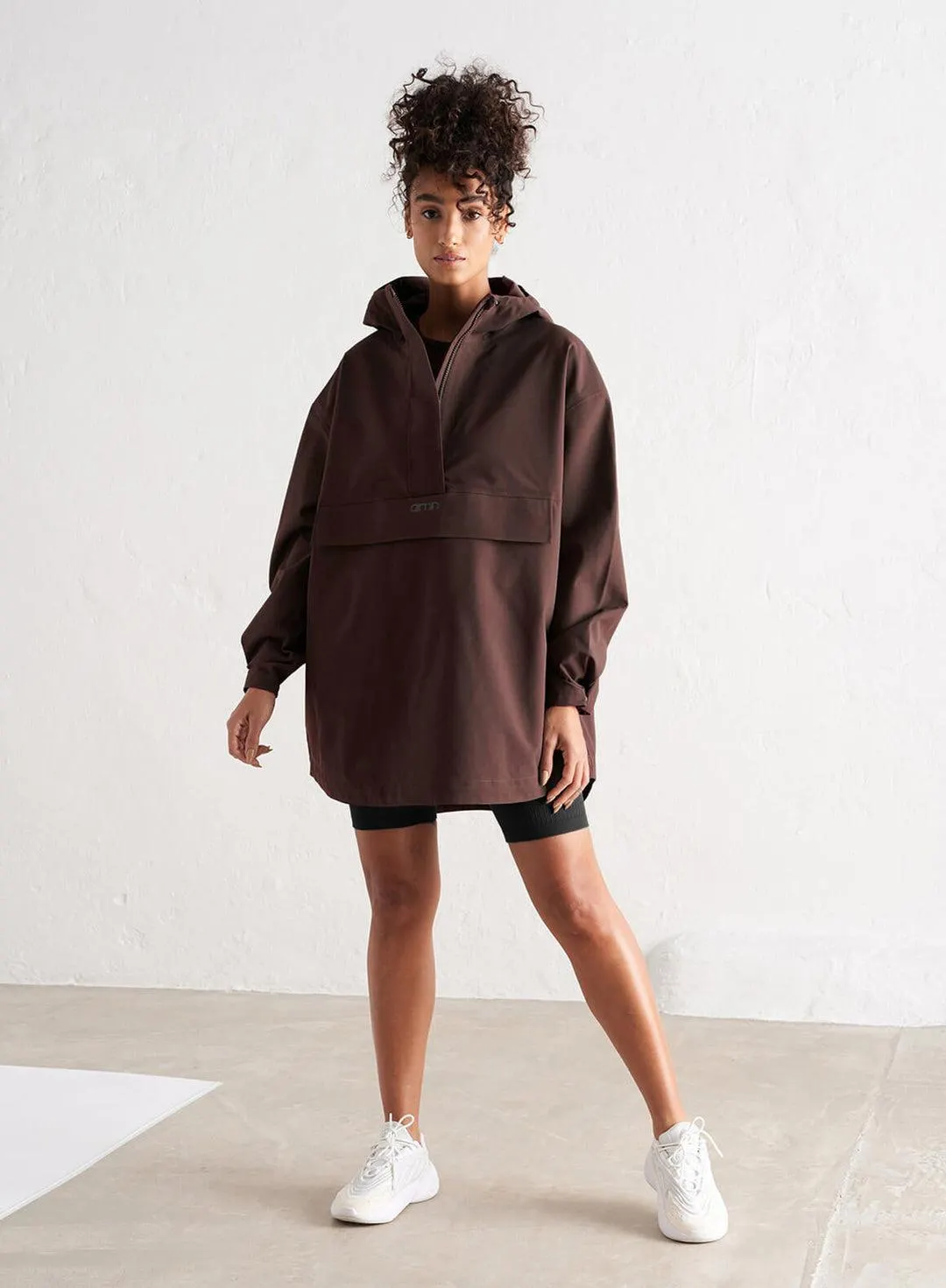 CACAO WATERPROOF OVERSIZED ANORAK