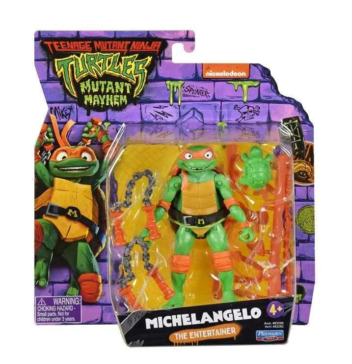 TEENAGE MUTANT NINJA TURTLES: MUTANT MAYHEM BASIC FIGURES - MICHELANGELO THE ENTERTAINER