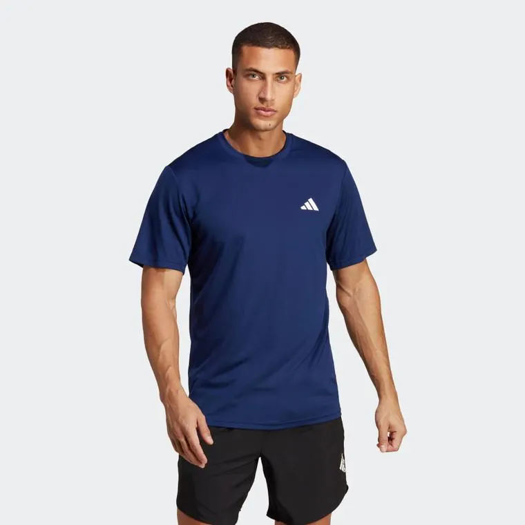 Adidas Mens Train Essentials Base Tee Dark Blue/White