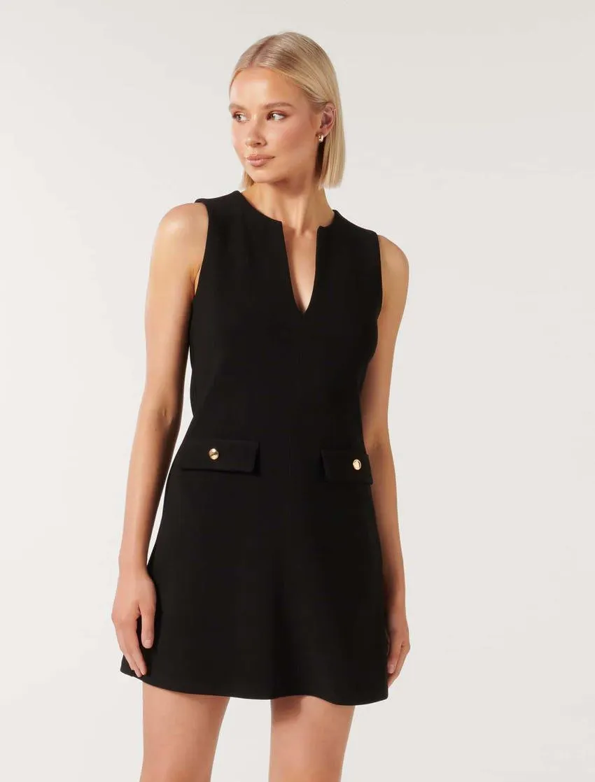 Kobe V-Neck Mini Dress