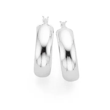 Sterling Silver 15mm Hoop Earrings
