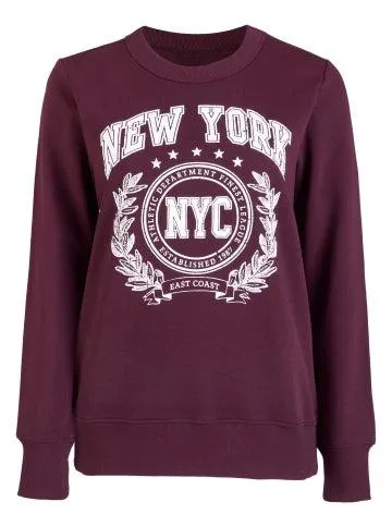 Women's Placement Print Sweatshirt in New York