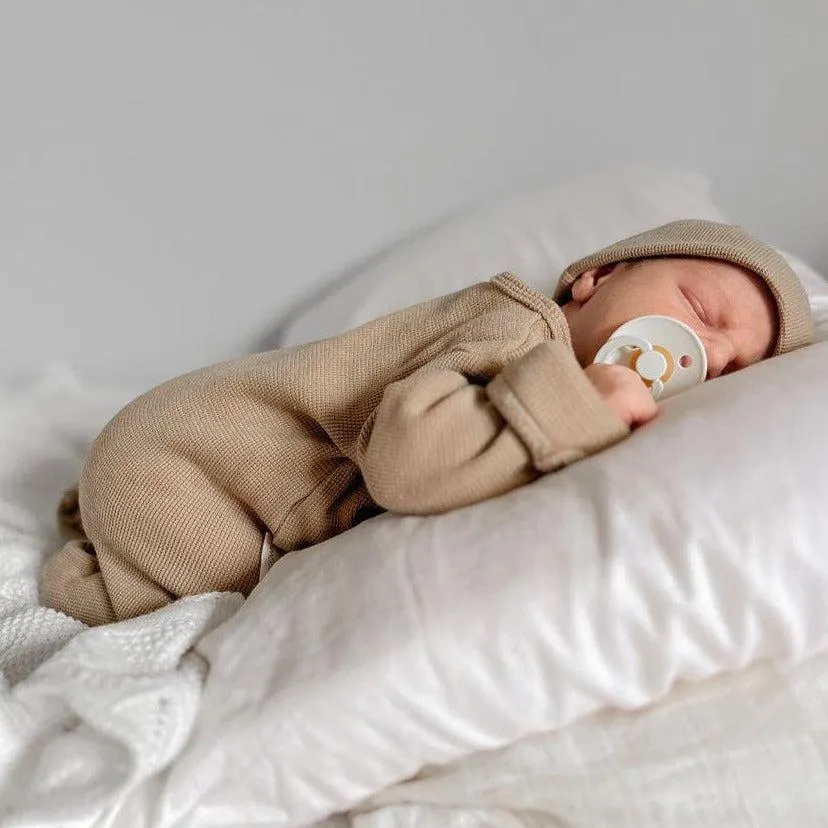 My First Outfit - Footed Overalls & Beanie Set - Hazel