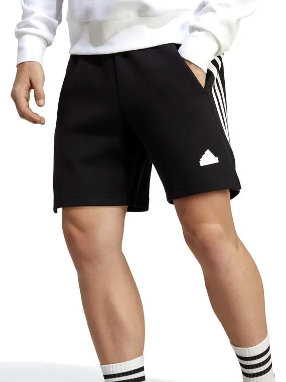 Adidas Mens Future Icons 3 Stripe Shorts Black/White