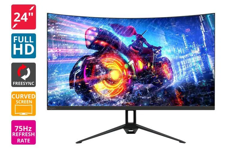 Kogan 24" Curved Full HD 75Hz FreeSync Monitor (1920 x 1080)