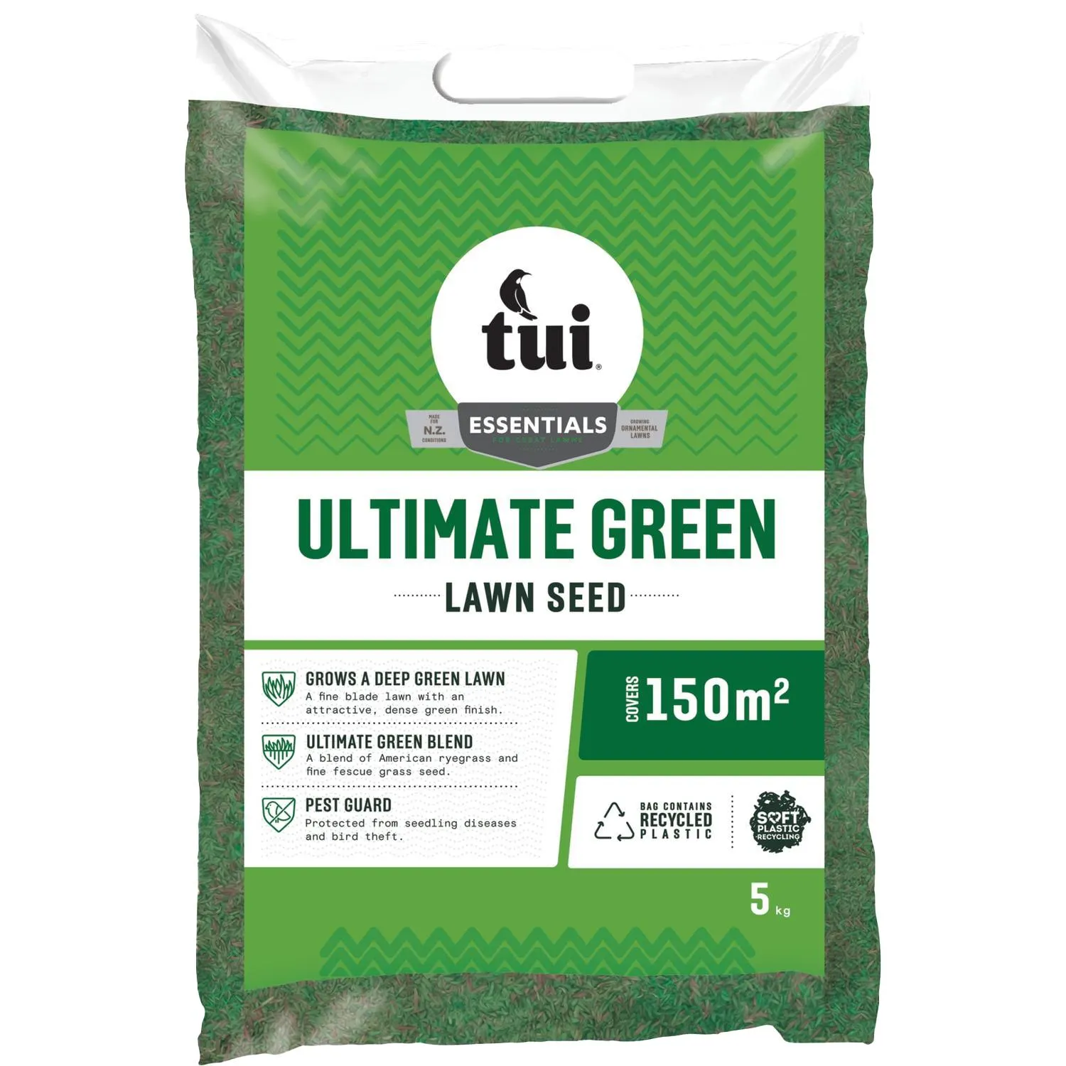 Tui Ultimate Green Lawn Seed - 5KG