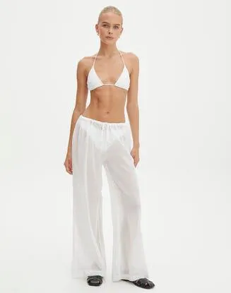 Sheer Wide Leg Pants