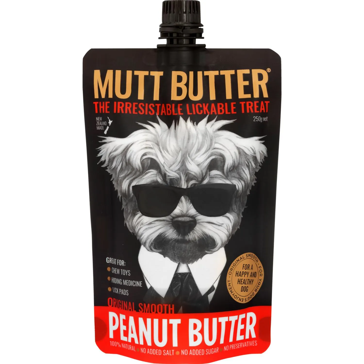 Mutt Butter Peanut Butter Pouch Dog Treats